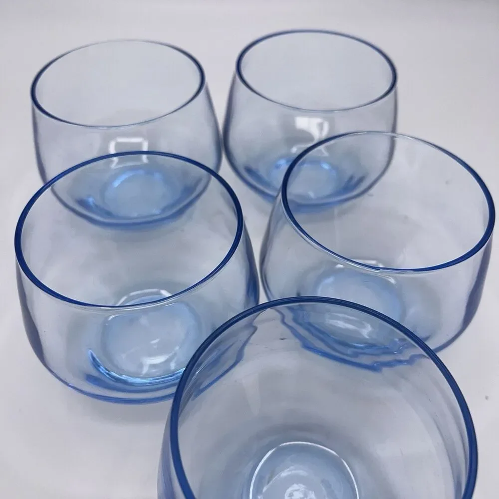 Blue Hue Bar Glasses Set Of 5